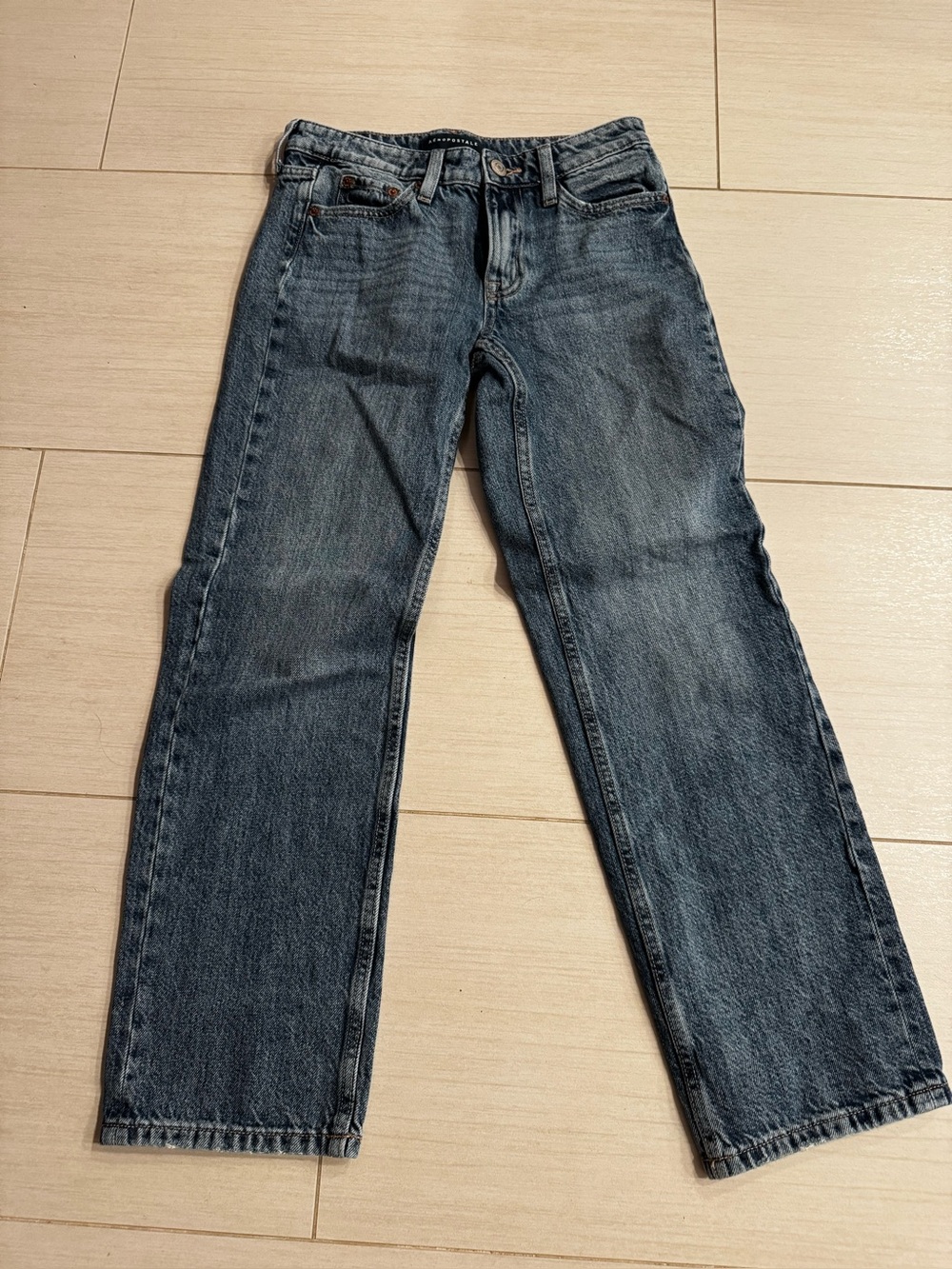 Aéropostale Low Rise Baggy Jeans Size 000 Regular